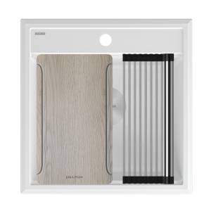 Мойка кухонная Paulmark Stepia-Multi Sink 50 PM185051-WH белый, 51x50