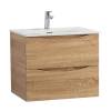 Тумба с раковиной BelBagno MARINO-CER-N 70 подвесная, Rovere Bianco фото 2
