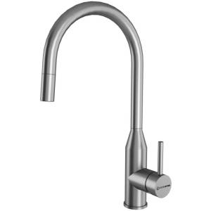 Смеситель для кухни Kuchenstern Tida-S 409SS40 нержавеющая сталь