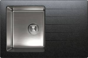 Кухонная мойка Tolero Twist 944008 TTS-760 Уголь, 76x50