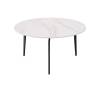 Стол журнальный Stool Group Aliara OC-24014R snow white, top DUAL светлая керамика 80x80x41.5 фото 3