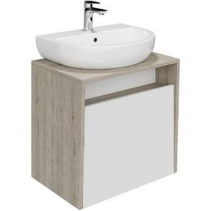 Тумба под раковину Kerama Marazzi Pro PRO.60.1\WHT подвесная 1 ящик 60, белая глянцевая