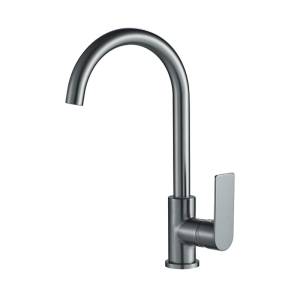 Смеситель для кухни Haiba HB70505-3 оружейная сталь