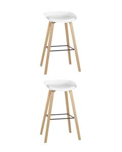 Набор из 2 барных стульев Stool Group Libra 8319B WHITE X2 белый