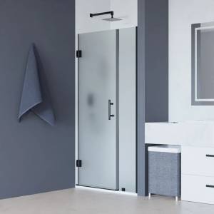 Душевая дверь в нишу RGW Hotel HO-012-B 1200х1950 профиль черный, стекло матовое