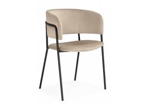 Стул на металлокаркасе Woodville Осло 674661 темно-бежевый (H-07) / черный