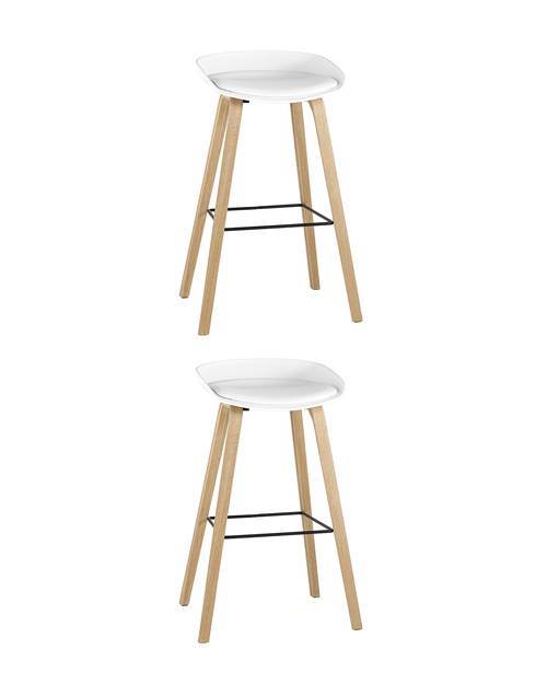Набор из 2 барных стульев Stool Group Libra 8319B WHITE X2 белый