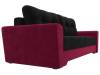 Диван прямой Лига Диванов Амстердам 113826 Черный\Бордовый фото 3