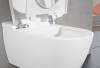 Комплект Унитаз подвесной Villeroy&Boch Viclean V0E100R1 альпийский белый, с функцией биде + Система инсталляции для унитазов TECE TECEprofil Uni 2.0 9300302 + Кнопка смыва TECE TECEsolid фото 4