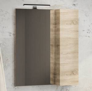 Зеркало Comforty Тромсе 60 дуб сонома