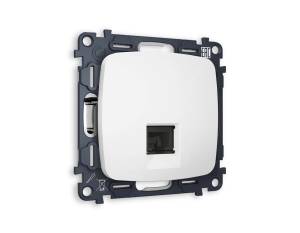 Комплект механизма телефонной розетки со шторкой Ambrella Volt Omega MO132030