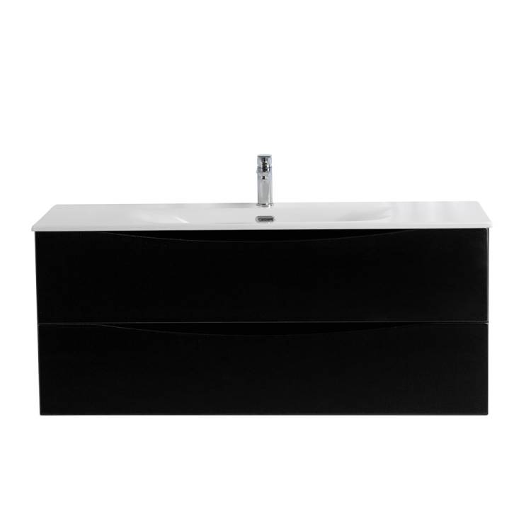 Тумба под раковину BelBagno MARINO-CER-N-1200-2C-SO-NL-P подвесная, Nero Lucido, 119.6x45.5