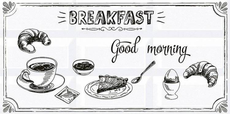 Декор Azori Вог Vogue Breakfast 1 40.5x20.1
