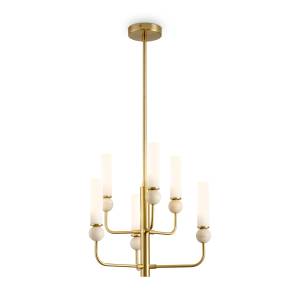 Подвесная люстра на штанге Freya Sunspot FR5482CL-06BS1