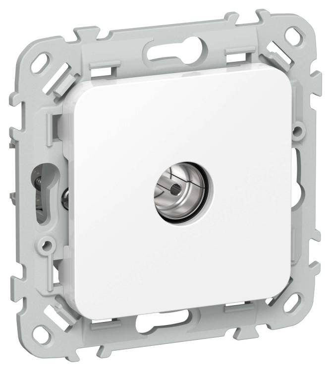 ТВ-розетка оконечная тип M IEK Flite FI-A13-O-K01 белый