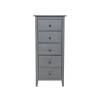 Комод Leset Мира-5 2500000193521 серый