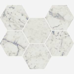 Мозаика Italon Шарм Экстра 620110000065 Каррара Гексагон Пат. 25x29