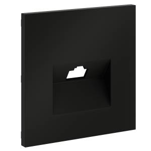 Лицевая панель для компьютерной розетки RJ-45 Voltum S70 VLS001308 черный