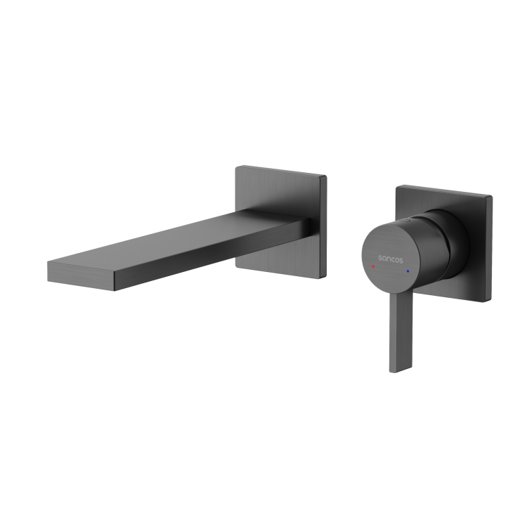 Смеситель для раковины Sancos Linn SC9021GG вороненая сталь