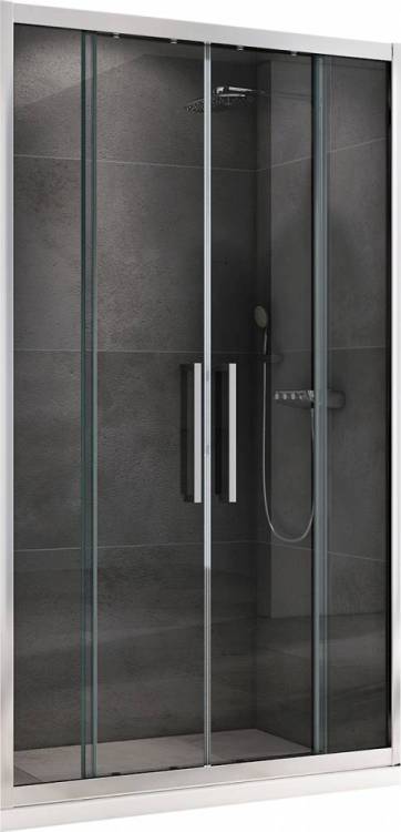 Душевая дверь Abber Schwarzer Diamant AG33180H 180x195, профиль Хром