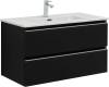 Тумба с раковиной Aquanet Vega 90 черный