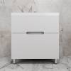 Тумба с раковиной Style Line Матис 80 напольная, белая матовая, раковина белая, 82x80x45