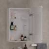 Зеркало-шкаф Equil Soldi szSOLDI55.R правый, с подсветкой и розеткой, белый софт, 80x55 фото 5