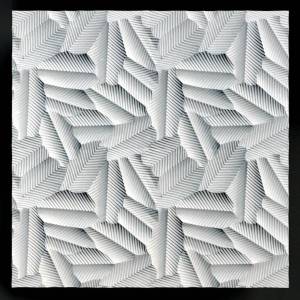 Гипсовая панель Angelic Art Листопад 45x45x2.5 4 шт