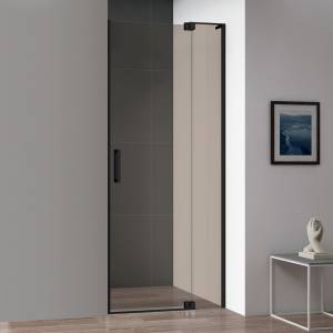 Душевая дверь в нишу Cezares Slider B 1 70/80 BR Nero профиль черный, стекло бронза