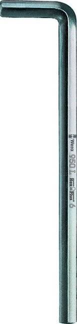Г-образный ключ WERA 950 L хром, 3 x 126 мм