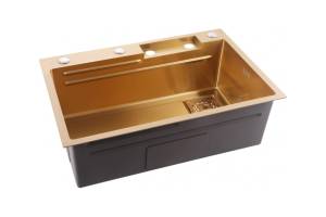 Мойка кухонная Abber Wasser Kreis AF2194G золотой, 68x46