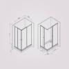 Душевой уголок Am.Pm Sunny W87G-403-10080-BT профиль черный, стекло прозрачное, 100x80 фото 8