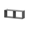 Полка навесная Арника Денвер 00-00144786 графит серый