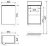 Тумба с раковиной Sancos Mini MN35WL фото 6