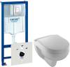 Комплект  Система инсталляции Grohe Rapid SL 38775001 4 в 1 с кнопкой смыва + Унитаз подвесной Jacob Delafon Odeon Up E4705 + Крышка-сиденье Jacob Delafon Odeon Up E70011-00 с микролифтом