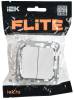 Выключатель 2-клавишный IEK Flite FI-V20-0-10-1-K36 жемчуг фото 6