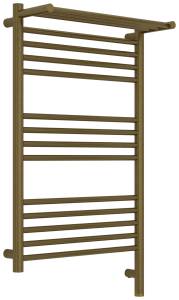 Полотенцесушитель электрический Сунержа Богема 3.1 05-6007-8050 с 1 полкой, Состаренная бронза, 80x50