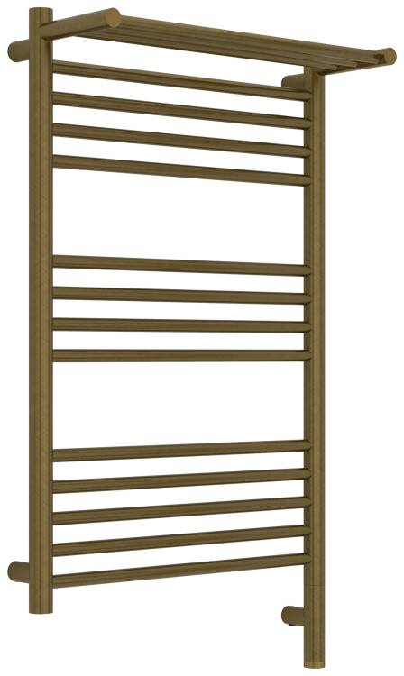 Полотенцесушитель электрический Сунержа Богема 3.1 05-6007-8050 с 1 полкой, Состаренная бронза, 80x50