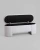 Банкетка Stool Group Taks LV-112-S900 светло-серый, букле, с местом для хранения фото 4