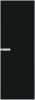 Межкомнатная дверь Profil Doors 1 AGN цвет профиля Вайт, стекло безопасное 4 мм монохром черный 800x2000