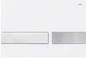 Кнопка смыва IDDIS Unifix UNI06WCi77 006, белая/хром