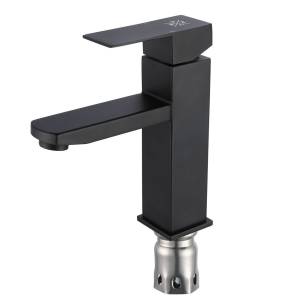 Смеситель для раковины РМС SUS125BL-001F чёрный