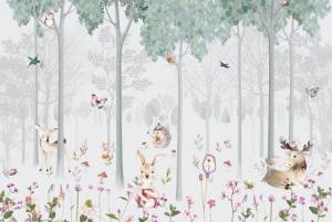 3D Фотообои Artegrafico «Уютная полянка» KID-042 песок