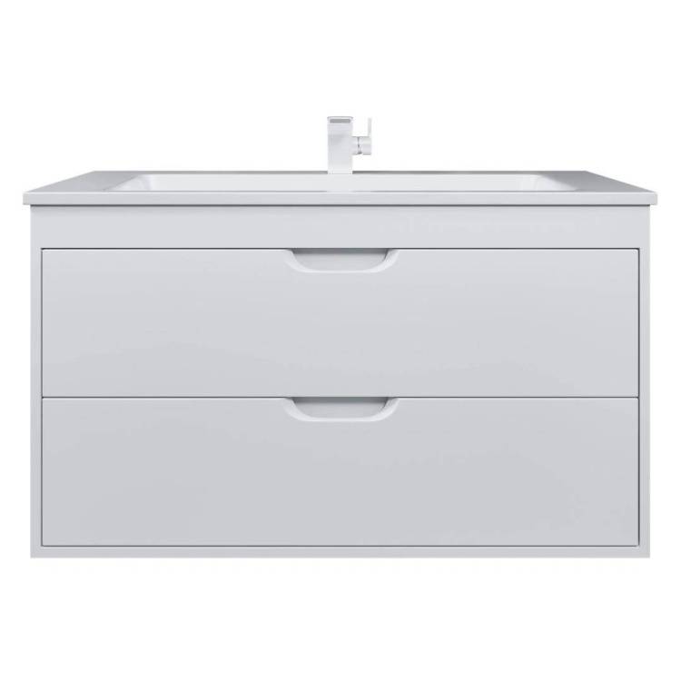 Тумба под раковину Uperwood Modul 2930205254 подвесная, матовая, белая, 100 см