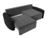 Диван прямой Лига Диванов Бристоль 107170 Серый\Черный фото 7