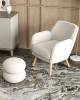 Кресло Stool Group Ричи QH-8298K 1859-01 white белый, тедди фото 3