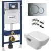 Комплект Унитаз подвесной Jacob Delafon Struktura EDE102 + Инсталляция Geberit Duofix UP 320 111.300.00.5 + Кнопка Sigma 01 115.770.21.5 + Крепления