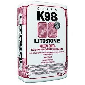 LITOKOL LITOSTONE K98 Эластичная клеевая смесь, серый  (25кг)