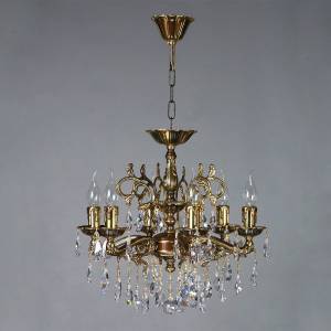 Подвесная люстра Ambiente Leon 2128/6 PB Tear Drop
