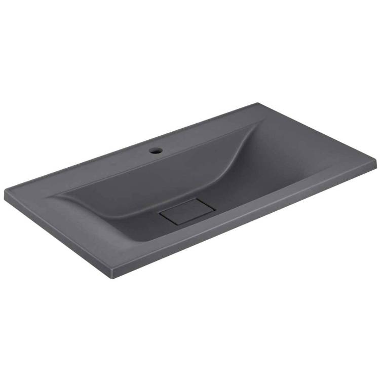 Раковина Vincea VCB-3M900G серый матовый 90x45